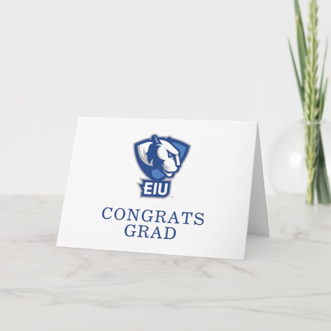 Logo der University Panthers von Eastern Illinois Karte (Vorderseite)