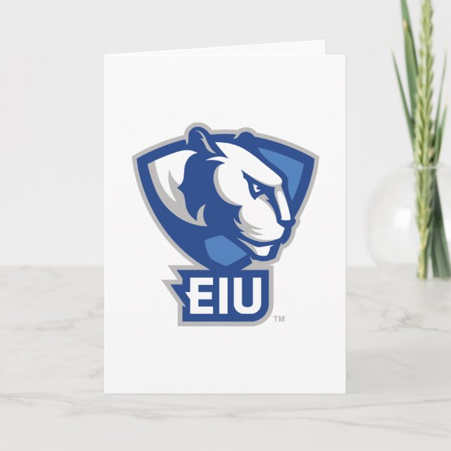 Logo der University Panthers von Eastern Illinois Karte (Vorderseite)