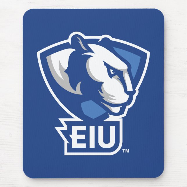 Logo der University Panthers von Eastern Illinois Mousepad (Vorne)