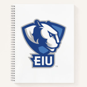 Logo der University Panthers von Eastern Illinois Notizbuch