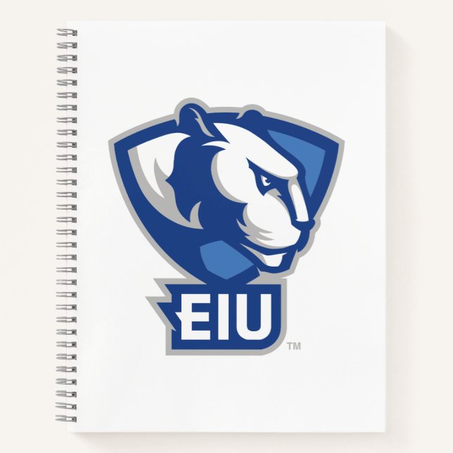 Logo der University Panthers von Eastern Illinois Notizbuch (Vorderseite)