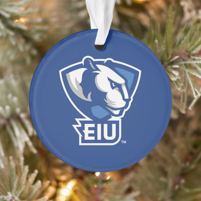 Logo der University Panthers von Eastern Illinois Ornament (Baum)