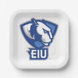 Logo der University Panthers von Eastern Illinois Pappteller