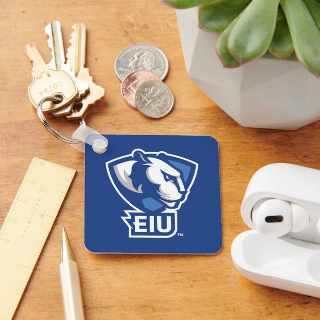 Logo der University Panthers von Eastern Illinois Schlüsselanhänger (Schreibtisch)