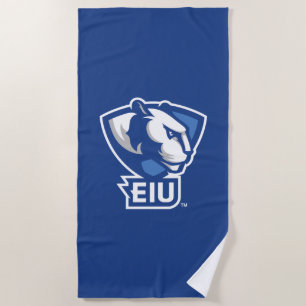 Logo der University Panthers von Eastern Illinois Strandtuch