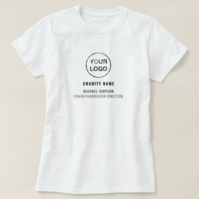 Logo der Wohltätigkeit Organisation, Organisator T-Shirt (Design vorne)