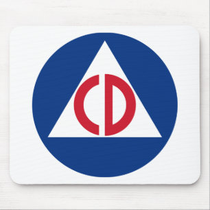 Logo der Zivilverteidigung der Vereinigten Staaten Mousepad