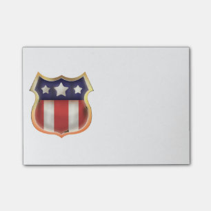Logo des amerikanischen Superhelden Post-it Klebezettel