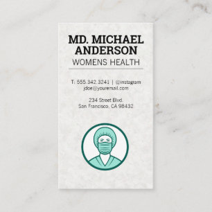 Logo des Arztes   Prenatal Care Business Card Visitenkarte