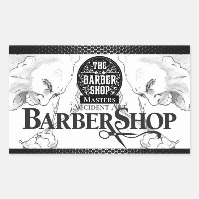 Logo des Bartels Shop Rechteckiger Aufkleber (Vorderseite)