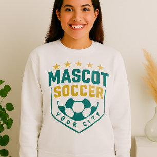 Logo des benutzerdefinierten Fußballteams - Schild Sweatshirt