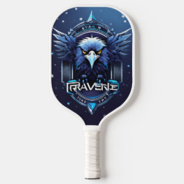 Logo des blauen Adlers Weiße Pickleball-Schlägerab Pickleball Schläger