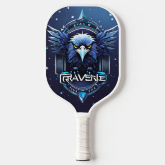 Logo des blauen Adlers Weiße Pickleball-Schlägerab Pickleball Schläger