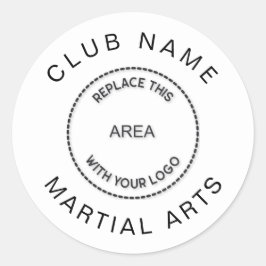 Logo des Club für Kampfkunst Runder Aufkleber