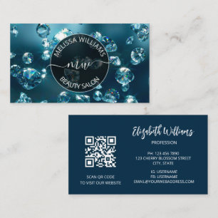 Logo des Diamonds Jeweler Juwelier Store Visitenkarte