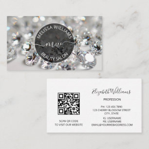 Logo des Diamonds Jeweler Juwelier Store Visitenkarte