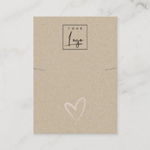 Logo des einfachen Kraft Blush Heft Necklace Band Visitenkarte