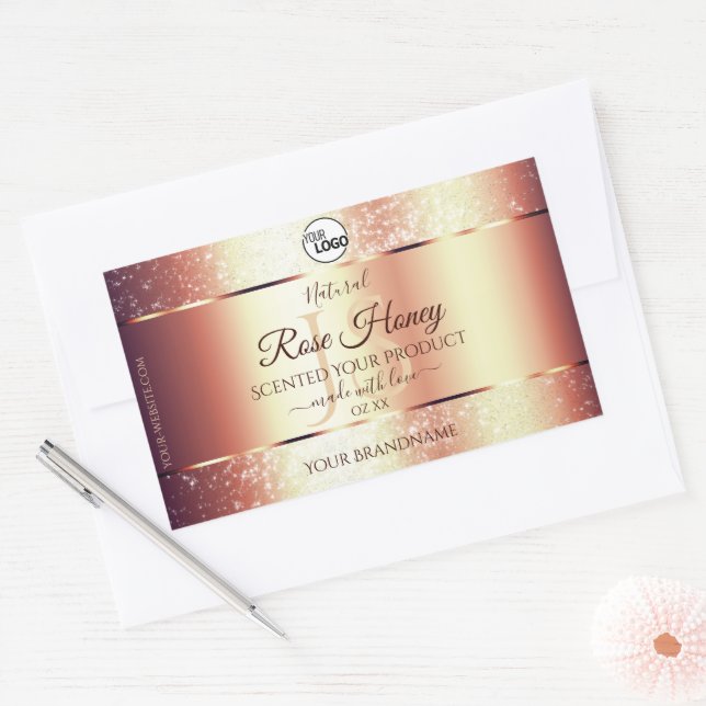 Logo des Étiquettes d'initiés Rose glamour (Enveloppe)