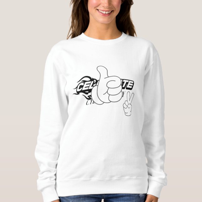 Logo des Etsy-Shops Startup-Logo-Design Band merke Sweatshirt (Vorderseite)
