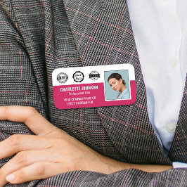 Logo des Fotos für kundenspezifische Mitarbeiter i Namensschild