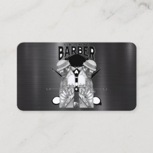 Logo des Friseur-Shops / Visitenkarte des Schädels