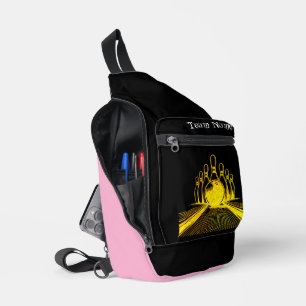 Logo des Goldenen Bowling-Teams Crossbody Bag