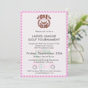 Logo des Golf Club Ladies League Turniers Einladung