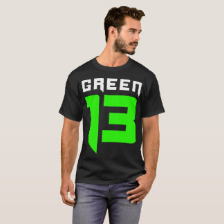 Logo des Grün-13 (Schwarzes) T-Shirt