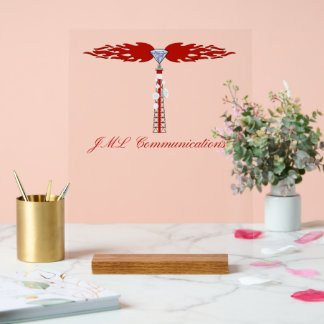Logo des JML-Kommunikationsturms Acrylschild