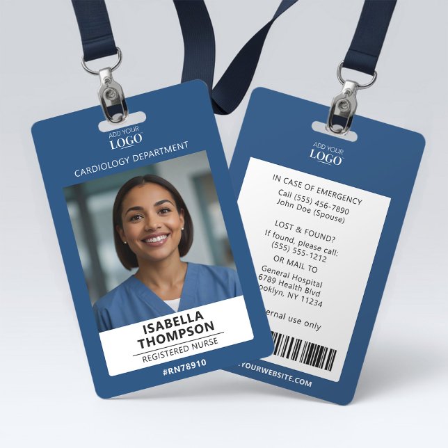Logo des Krankenpflegepersonals Medizinisches Blue Ausweis (Von Creator hochgeladen)