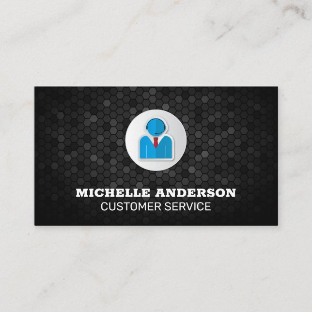 Logo des Kundenservice | Unternehmen Visitenkarte (Vorderseite)