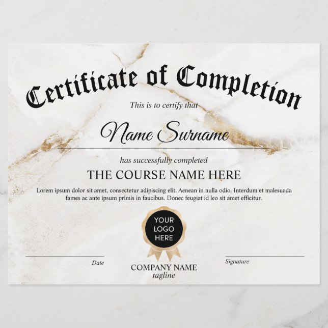 Logo des Kurses für die Teilnahme (Vorderseite)