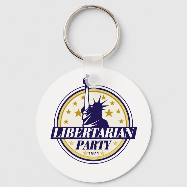 Logo des liberalistischen Party Schlüsselanhänger (Vorderseite)