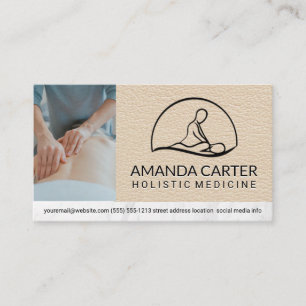 Logo des Massagetherapeuten   Blumen Icon Business Visitenkarte