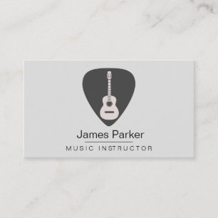 Logo des Musiklehrers Minimaler Musiker Visitenkarte