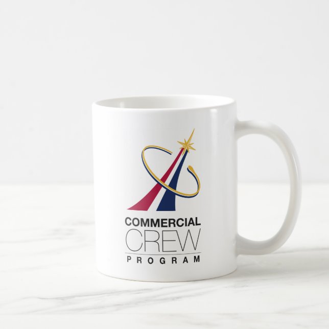 Logo des NASA-Programms für Kommerzielle Crew Kaffeetasse (Rechts)