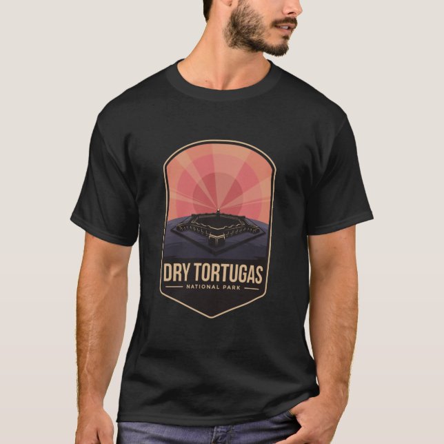 Logo des Nationalparks Dry Tortugas T-Shirt (Vorderseite)