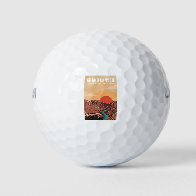 Logo des Nationalparks Grand Canyon Golfball (Vorderseite)