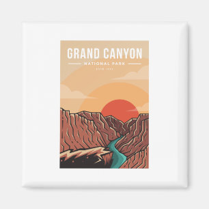 Logo des Nationalparks Grand Canyon Magnet