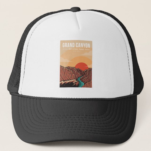 Logo des Nationalparks Grand Canyon Truckerkappe (Vorderseite)