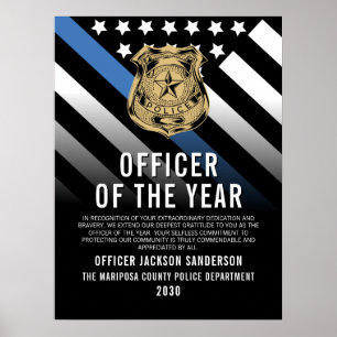 Logo des Polizeibeamten des Jahres Poster