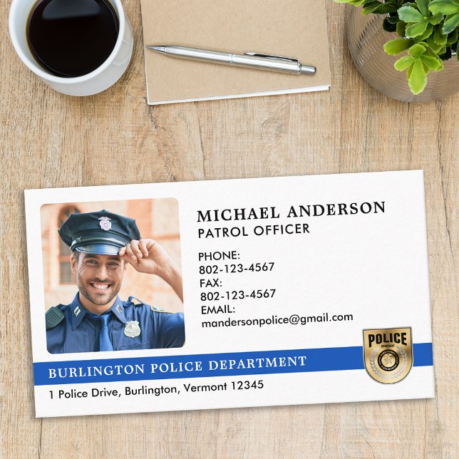 Logo des Polizeibeamten für das Foto "Rechtsdurchs Visitenkarte (Von Creator hochgeladen)