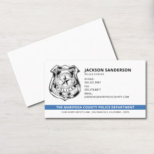 Logo des Polizeichefs der Abteilung Rechtsdurchset Visitenkarte