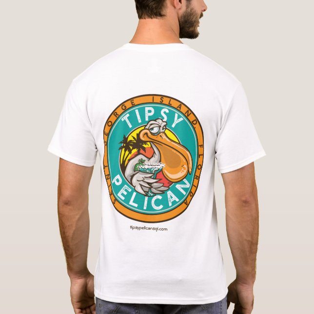 Logo des T-shirts de Tipsy Pelican (Dos)