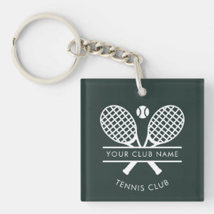 Logo des Tennis Club Coach Name Team Schlüsselanhänger
