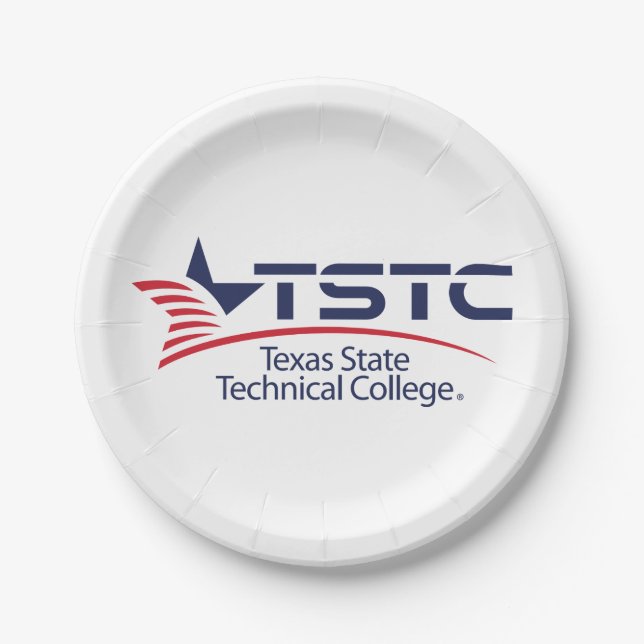 Logo des Texas State Technical College Pappteller (Vorderseite)