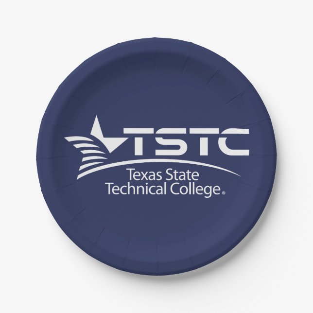 Logo des Texas State Technical College Pappteller (Vorderseite)