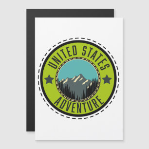 Logo des United States Adventure Magnetkarte
