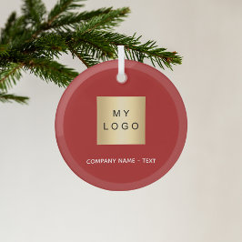 Logo des Unternehmens Red White Ornament Aus Glas