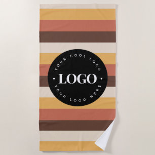 Logo des Unternehmens Retro Stripes - Willkommen 6 Strandtuch